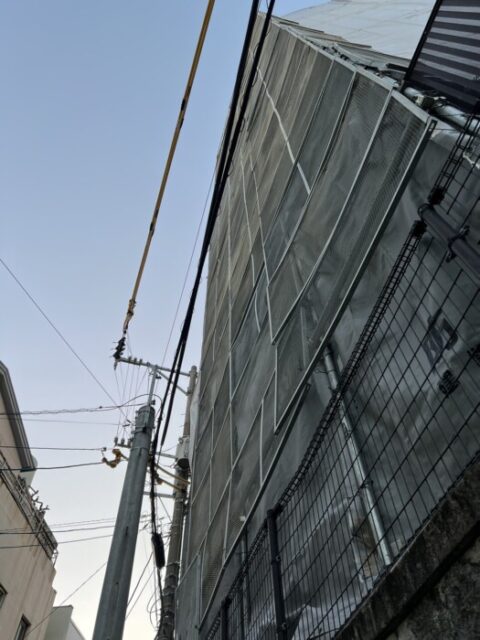 長崎市内　解体足場